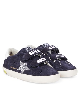 Old School sequined suede sneakers | Golden Goose Kids