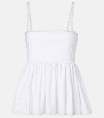 Traversin cotton poplin peplum top | Jacquemus