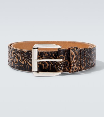 40mm paisley leather belt | Our Legacy