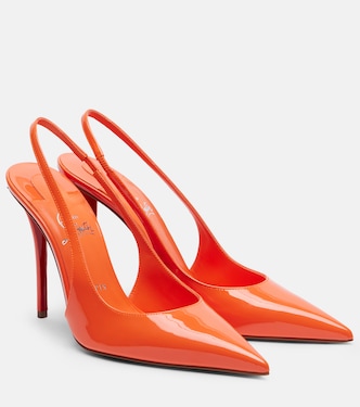 Miss Z 100 patent leather slingback pumps | Christian Louboutin