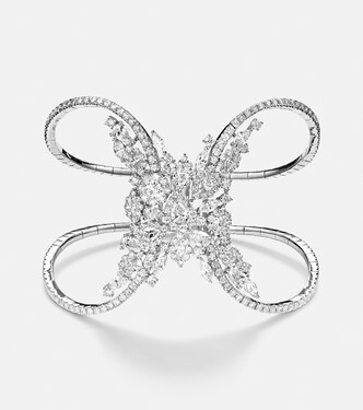 Pulsera de oro blanco de 18 ct (750/1000) con diamantes | Yeprem