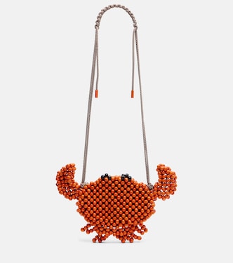 Crab Mini beaded crossbody bag | Alémais