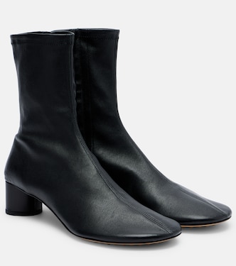 Cherry leather ankle boots | Bottega Veneta