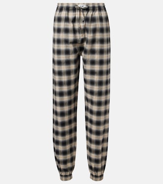 Checked cotton sweatpants | The Attico