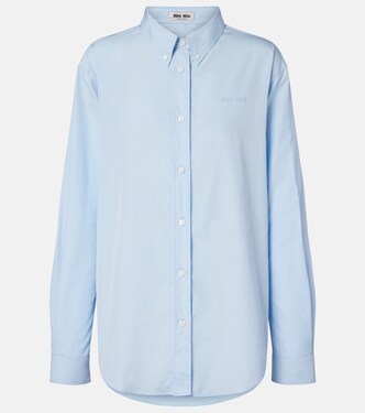 Cotton poplin shirt | Miu Miu