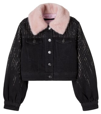 Embellished denim jacket | Monnalisa