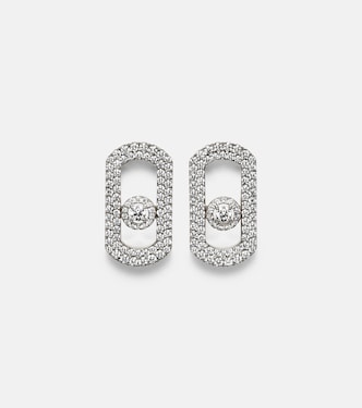 So Move 18kt white gold earrings with diamonds | Messika