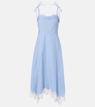 Avaleigh striped cotton midi dress | Simkhai