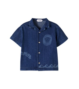 Medusa denim shirt | Versace Kids
