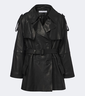 Leather trench coat | Acne Studios