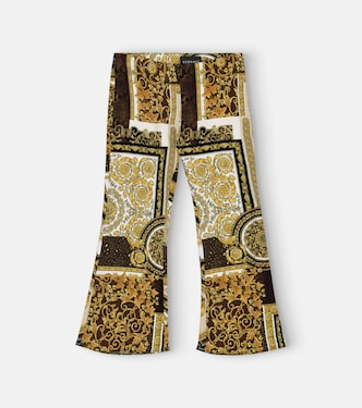 Barocco Patchwork flared pants | Versace Kids