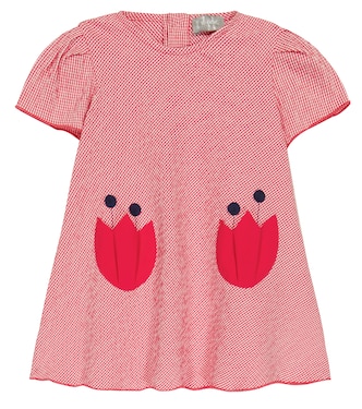 Baby gingham cotton-blend dress | Il Gufo