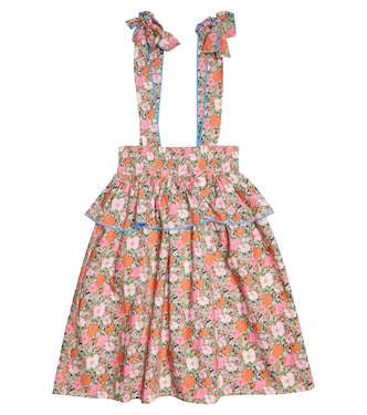 Bella tie-trimmed floral cotton dress | Paade Mode