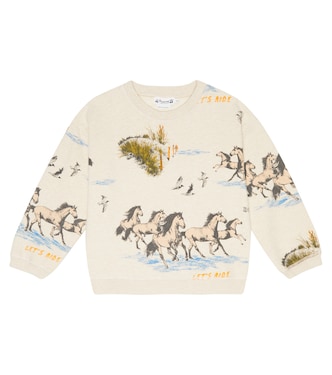 Tonino printed cotton sweatshirt | Bonpoint