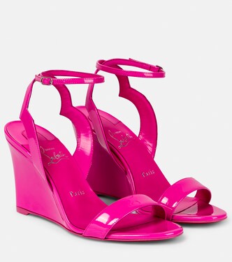 Patent leather wedge sandals | Christian Louboutin