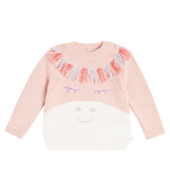 Baby fringed cotton sweater | Stella McCartney Kids