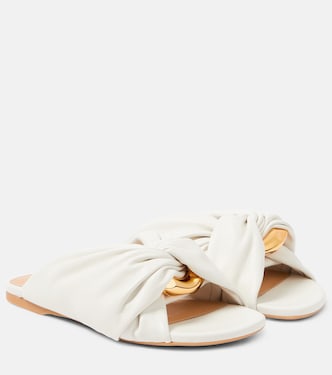 Corner leather slides | JW Anderson