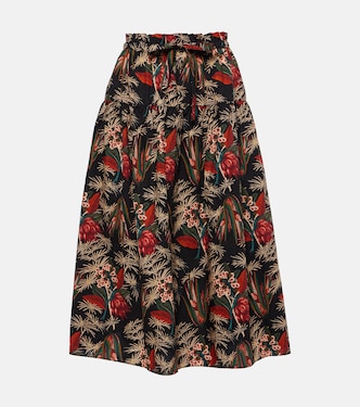 Fernanda cotton poplin midi skirt | Ulla Johnson