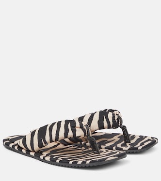 Indie zebra-print thong sandals | The Attico