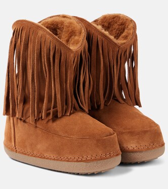 Botas de nieve Cowboy Fringes de ante | Inuikii