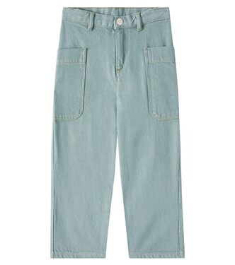 Looping wide-leg jeans | Bonpoint