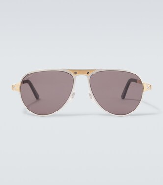 Santos De Cartier aviator sunglasses | Cartier Eyewear Collection