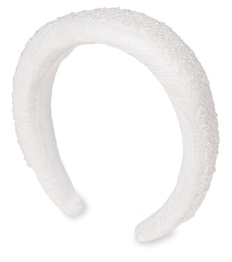 Embellished lace headband | Self-Portrait Kids