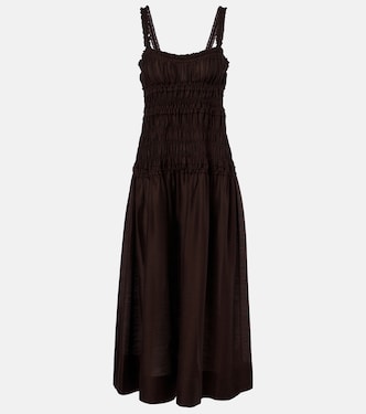 Smocked midi dress | Tory Burch