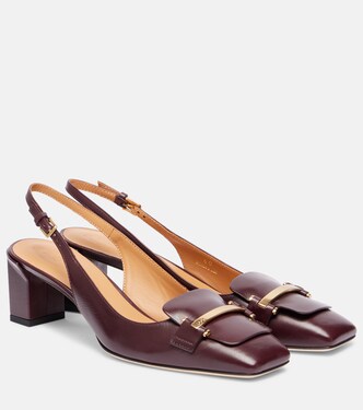 Barretta 50 leather slingback pumps | Tod's