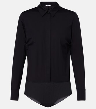 Cotton-blend poplin bodysuit | Wolford