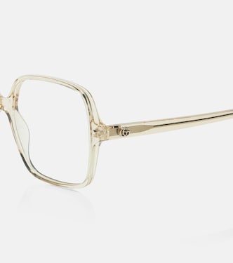 Optical Native GG square glasses in yellow - Gucci | Mytheresa