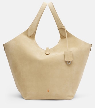 Polo Play Large suede tote bag | Polo Ralph Lauren