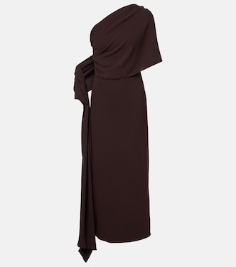 One-Shoulder-Robe aus Crêpe | Marmar Halim