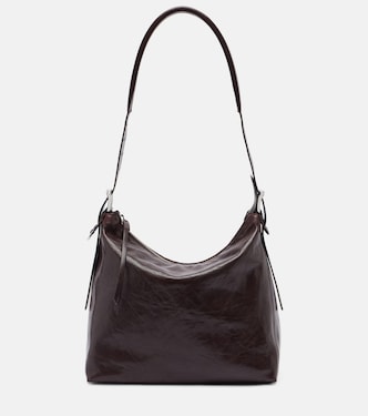 Small belted leather tote bag | Lemaire
