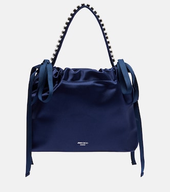 Bolso Drawstring Mini de satén adornado | Jimmy Choo
