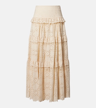 Maxirock aus Guipure-Spitze | Elie Saab