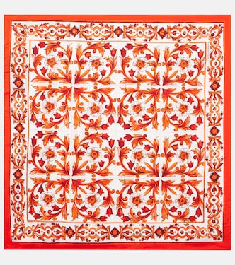 Majolica silk twill scarf | Dolce&Gabbana