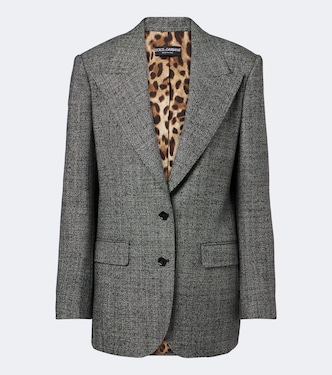 Virgin wool tweed blazer | Dolce&Gabbana