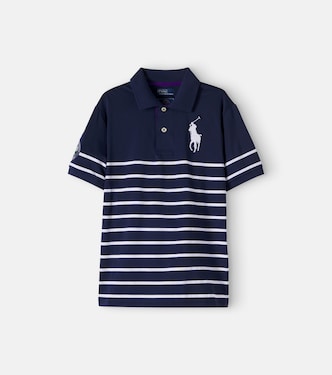 x Wimbledon striped piqué polo shirt | Polo Ralph Lauren Kids