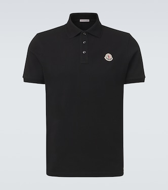 Polo de piqué de algodón con logo | Moncler