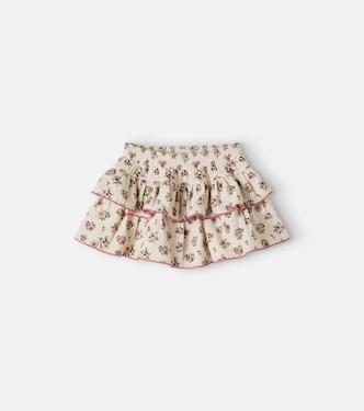Kiki floral cotton skirt | C'era Una Volta