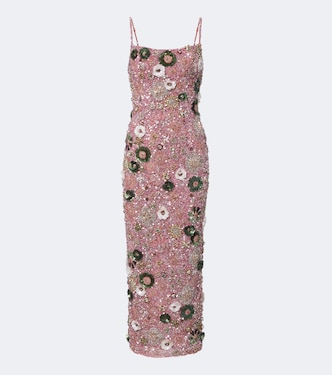 Francesca floral-appliqué corset dress | Rachel Gilbert