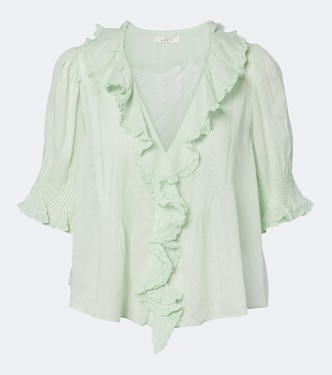 Henri ruffled cotton top | Dôen