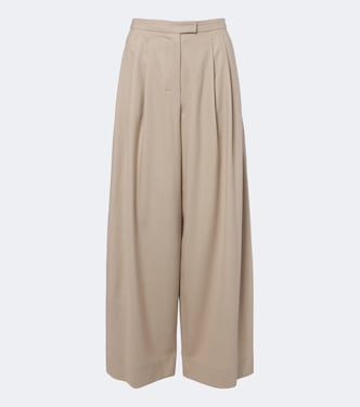 Pleated wool wide-leg pants | 'S Max Mara