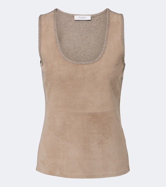 Top aus Veloursleder mit Wolle und Kaschmir | Max Mara