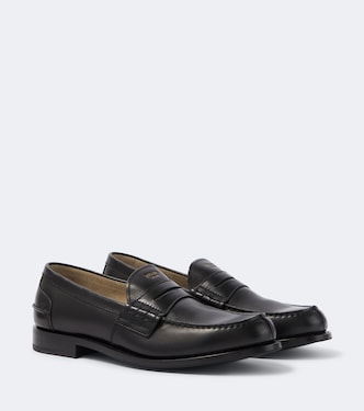 Leather penny loafers | Prada
