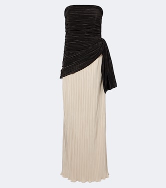 Laia plissé bustier gown | Simkhai
