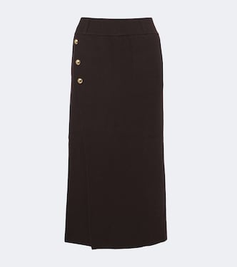 Gonna lunga in lana e cashmere | Jardin des Orangers