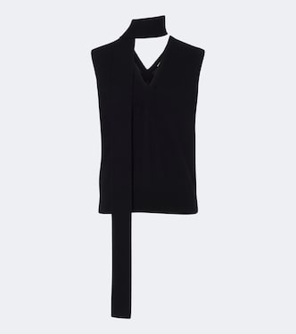 Ellisyn scarf-detail cashmere top | Lisa Yang