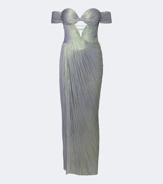 Off-Shoulder-Robe Edena aus Seide | Maria Lucia Hohan